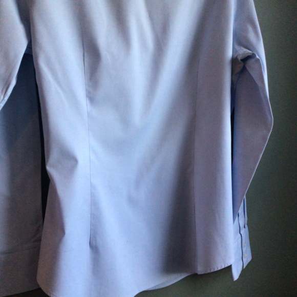 Ladies Fitted button down shirt Sz 14 pale blue - Picture 7 of 13